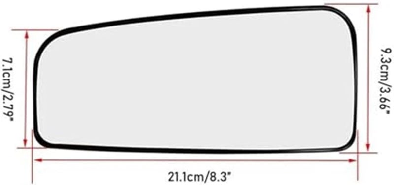 QASULER Heated Car Rearview Side Mirror Glass for F250 F350 F450 F550 - Image 3