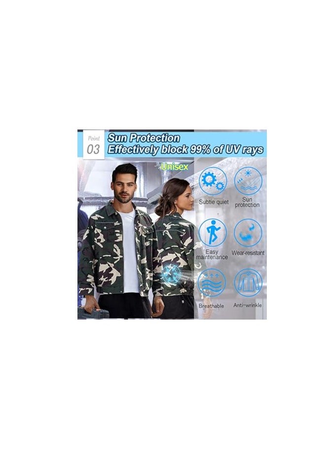 Generic Cold Vest, Fan Cooling Jacket, Hot Weather Fan Conditioned Safety Cooler Vests, Men Cooling Jacket, Evaporative Battery Powered, Reflective Work Motorcycle Women Mens Wearable Rechargeable  - Image 2