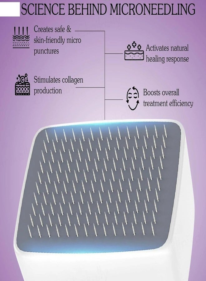 Gadget Hero's Microneedle Derma Stamp For Hair & Beard Regrowth, 0-3mm Ajustable 140A Titanium Microneedle, Facial Derma Stamp Kit For Face Skin Acne Repair, Hair Regeneration, Reusable Derma Pen. - Image 4