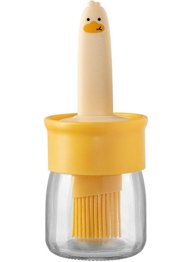 Tendula Silicone Brush and high Temperature Resistant Oil Bottle Integrated Barbecue Cooking Utensils Home&Kitchen Heavy Glass Material. - Image 1
