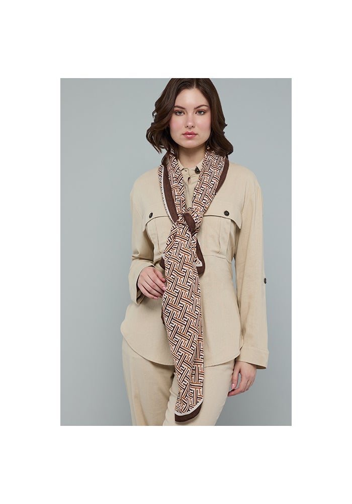 R&B Patterned Scarf - Image 4