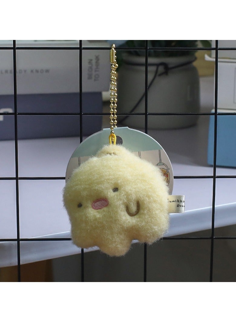 general Cute Corner Creatures Fried Shrimp Plush Keychain Doll, Cartoon Toy, and Bag Pendant