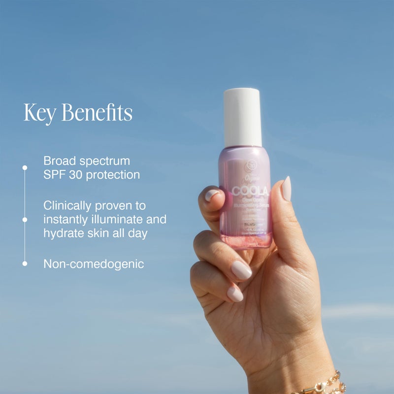COOLA Organic Dew Good Illuminating Probiotic Serum with SPF 30, Dermatologist Tested Sunscreen with Plant-Derived BlueScreen Digital De-Stress Technology, 1.15 Fl Oz - Image 4