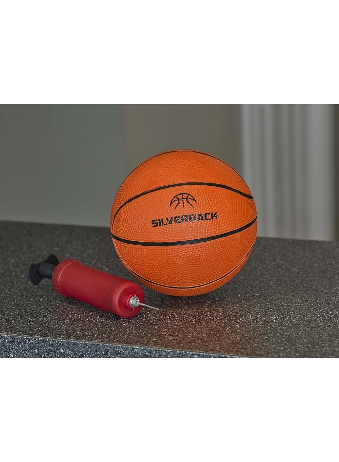 Silverback LED Light-Up Over the Door Mini Basketball Hoop - 18" - Includes Mini Basketball and Air Pump - Image 2