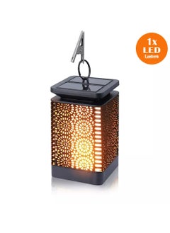 Generic Solar Lantern Lights Dancing Flame Waterproof Outdoor Hanging Lantern Solar Powered Umbrella Led Night Lights  - Image 1