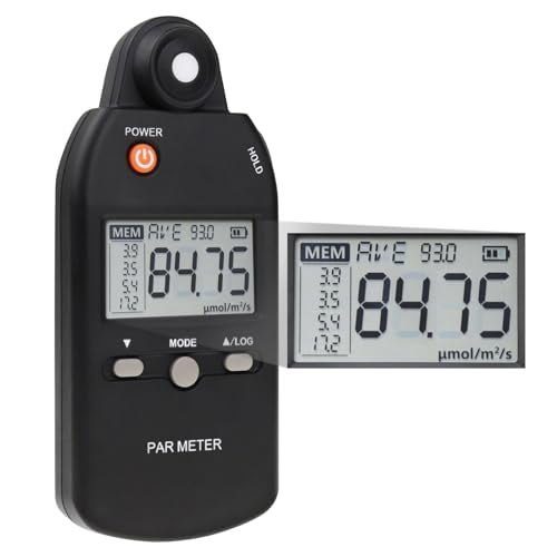GAIN EXPRESS Quantum PAR Meter for LED Grow Light Full Spectrum PPFD Meter High Precision Quantum Sensor, Light Meter for Plants, Greenhouse and Farming Lux Meter Tester 400-700nm - Image 1