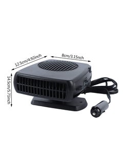 Excefore Portable Car Heater Fan, Plug-in Anti-Fog 150W 12V Car Fan Windshield Defroster Automobile Heater Warmer Vehicle Demister Fast 2 In 1 Heating Cooling Dryer Auto 360-degree Rotation Heater Fan  - Image 2