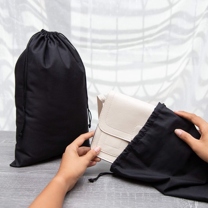 Drawstring Bags 12-Pack For Shoes, Storage, Pantry, Wardrobe or Gifts (10 x 15 inch - 12 pack) - Image 5