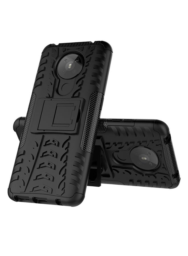 Case Cover Shock resistant  Kickstand TPU + PC Compatible with  Nokia 5.3 (Black) - Image 3