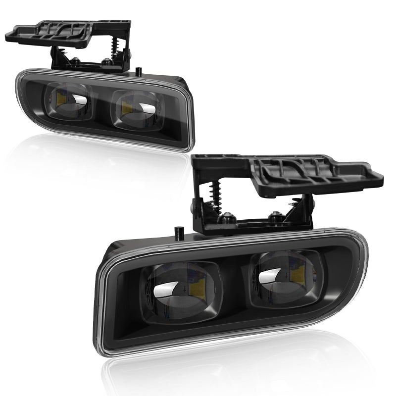 مجموعة مصابيح الضباب LED SINYATO لصندوق شاحنة GMC Sierra 1999-2002 و GMC Yukon 2000-2006 SUV مع عدسة واضحة 1 زوج