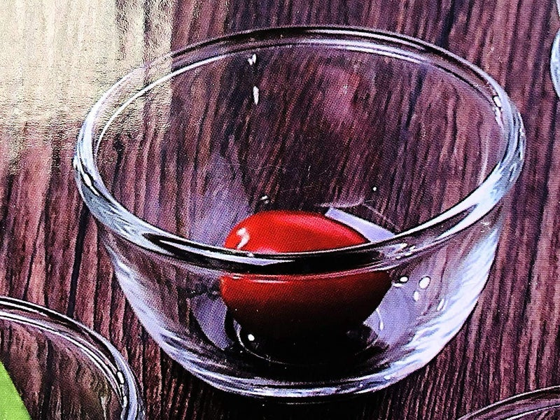 RAINCART Glass Traditional Small Bowl - 120 ml, Pack of 6, Transparent - Image 5