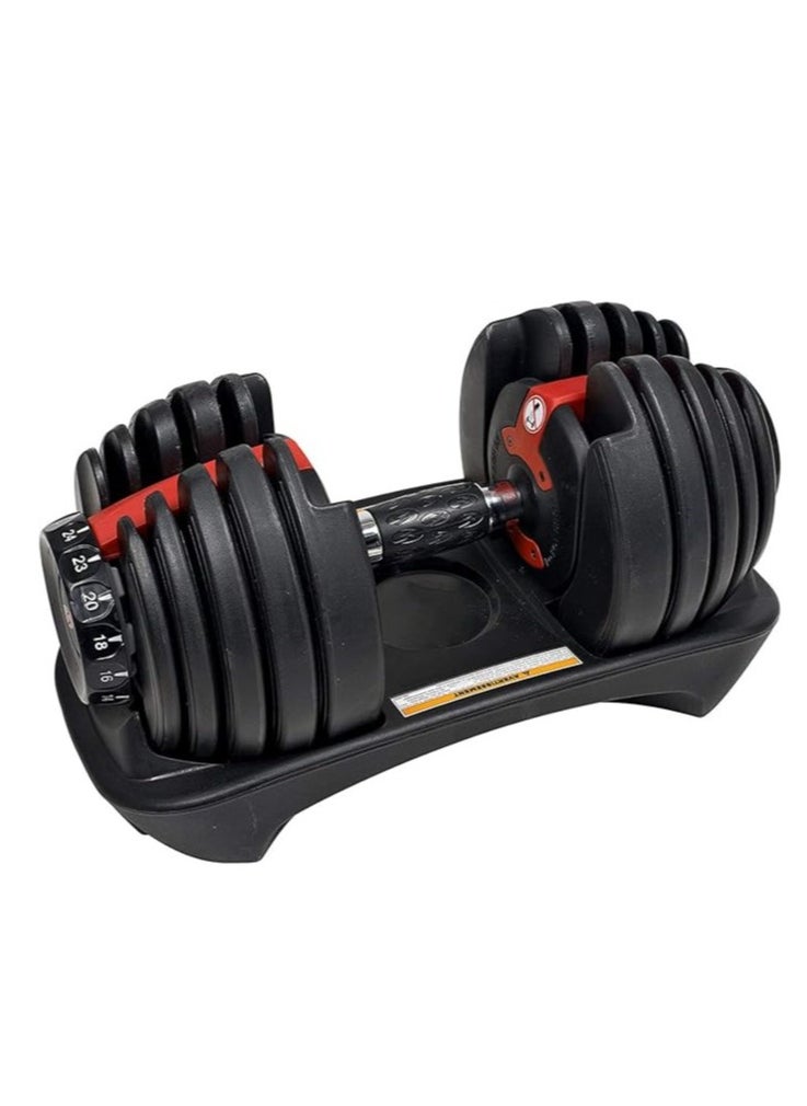 Cool Baby Style COOLBABY Adjustable Dumbbell 24kg Size Black/Red  - Image 1