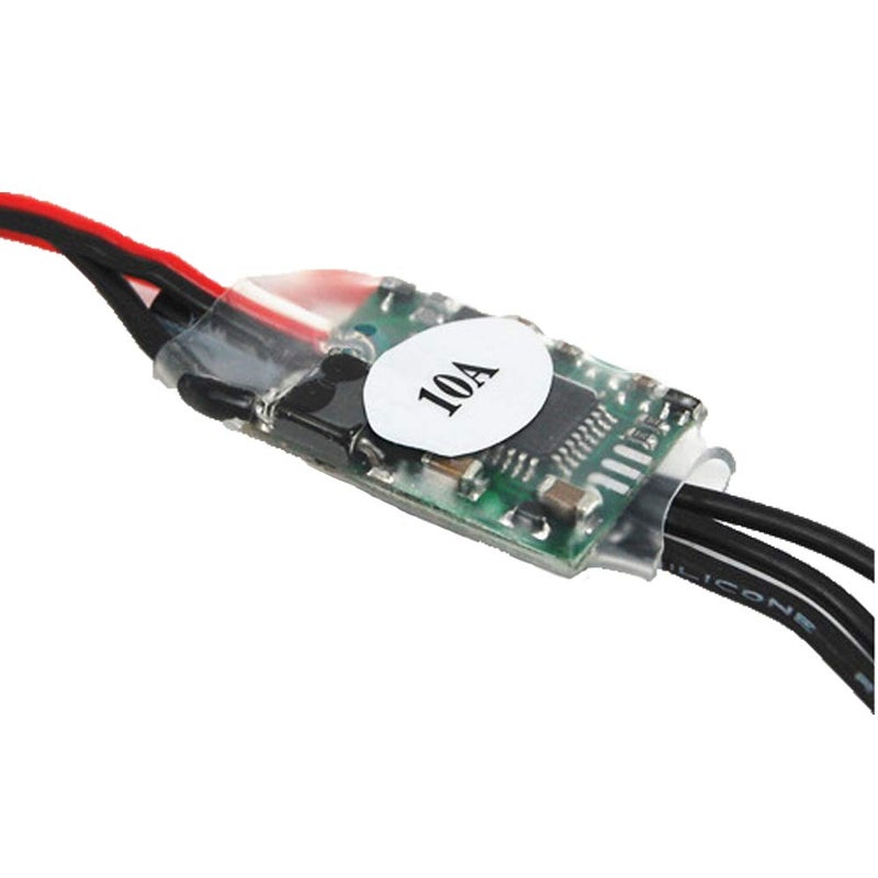 Acxico 1Pcs 10A Brushless ESC Speed Controller With 1A BEC For RC Airplane - Image 2