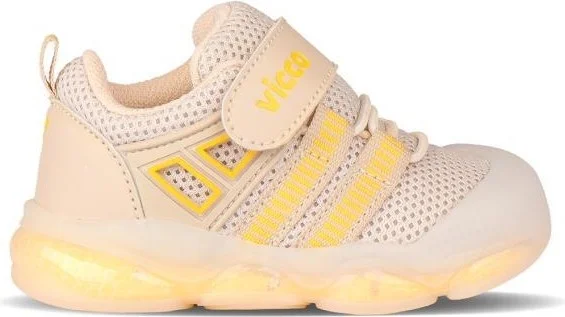 VICCO Orante 346.E24Y.150 Girls Lighted First Step Shoes Beige 19-21
