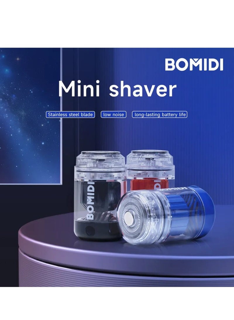 BOMIDI BOMIDI MS01 Mini Electric Shaver Compact, Travel Size Design,USB Type-Rechargeable,Long Battery Life, Waterproof - Black  - Image 3