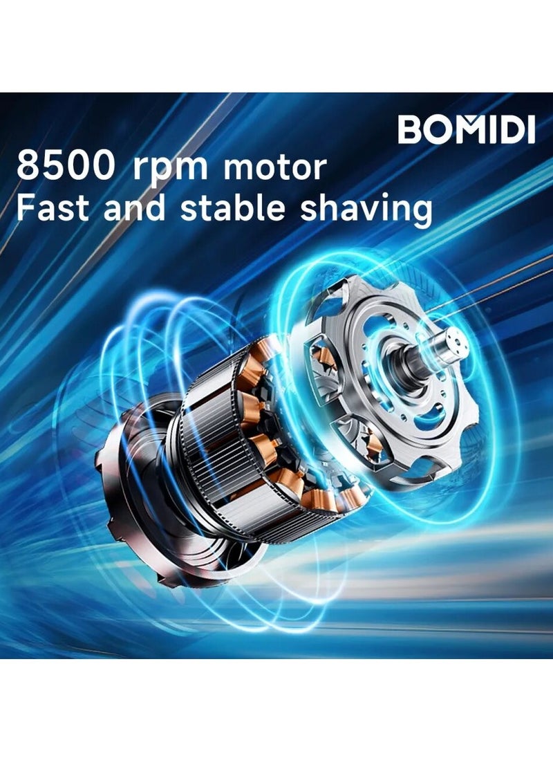 BOMIDI BOMIDI MS01 Mini Electric Shaver Compact, Travel Size Design,USB Type-Rechargeable,Long Battery Life, Waterproof - Black  - Image 5