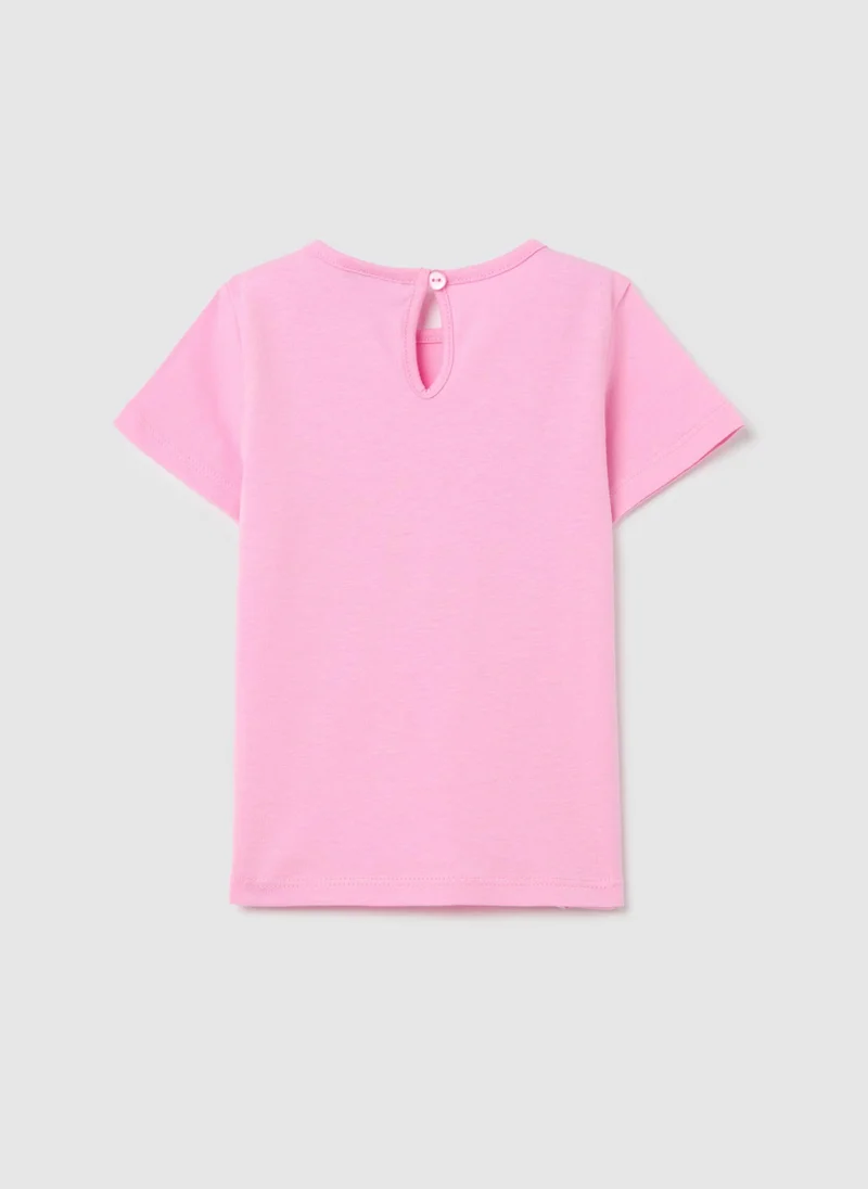 Ovs Cotton T-Shirt With Print