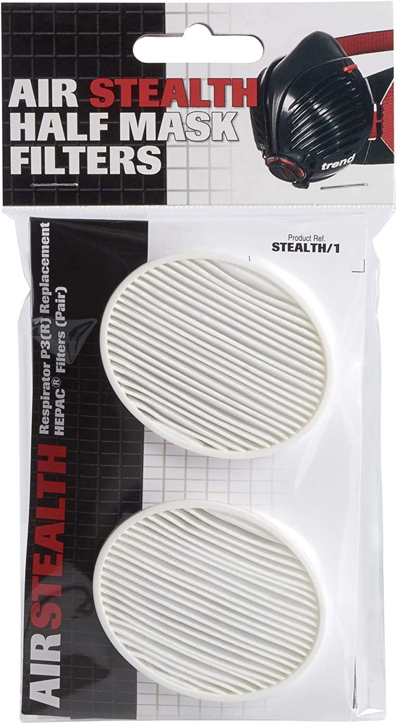 Trend Replacement N100 Filters (1 Pair) for the Trend Air Stealth Half Mask, HEPAC Filtration, NIOSH N100, APF10 x WEL, STEALTH/1 - Image 2