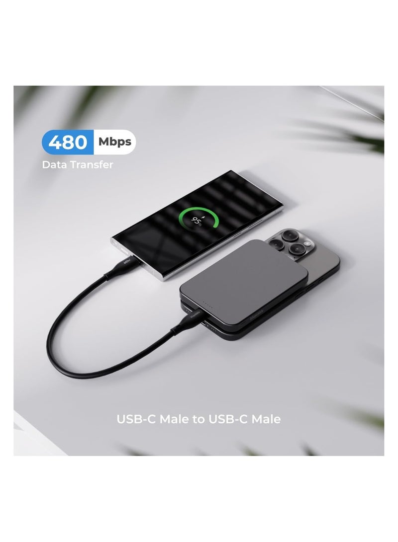 Blupebble PowerFlow PD60W USB-C to USB-C Cable-20 CM - Image 3