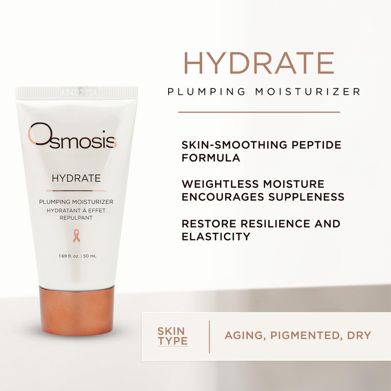 OSMOSIS HYDRATE Plumping Facial Moisturizer with Shea Butter, Skin-Soothing and Firming for Aging, Pigmented, Sensitive, Dry, and Irritated Skin, 1.69 Fl Oz - Image 3