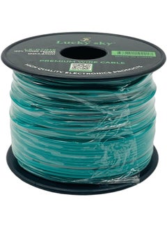 Lucky Sky Lucky Sky 26awg Wire Flexible Silicone Tinned Copper UL1007 Silicone Rubber Insulated 7 Green Color 100M 328ft OD:-1.3mm Stranded Hook up Wire. (GREEN)  - Image 1