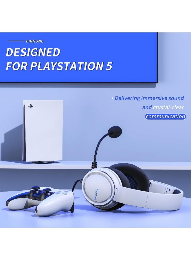 BINNUNE BG02 Wired Gaming Headset with Mic for PS4 PS5 Xbox Series S PC Xbox One Switch - Image 2
