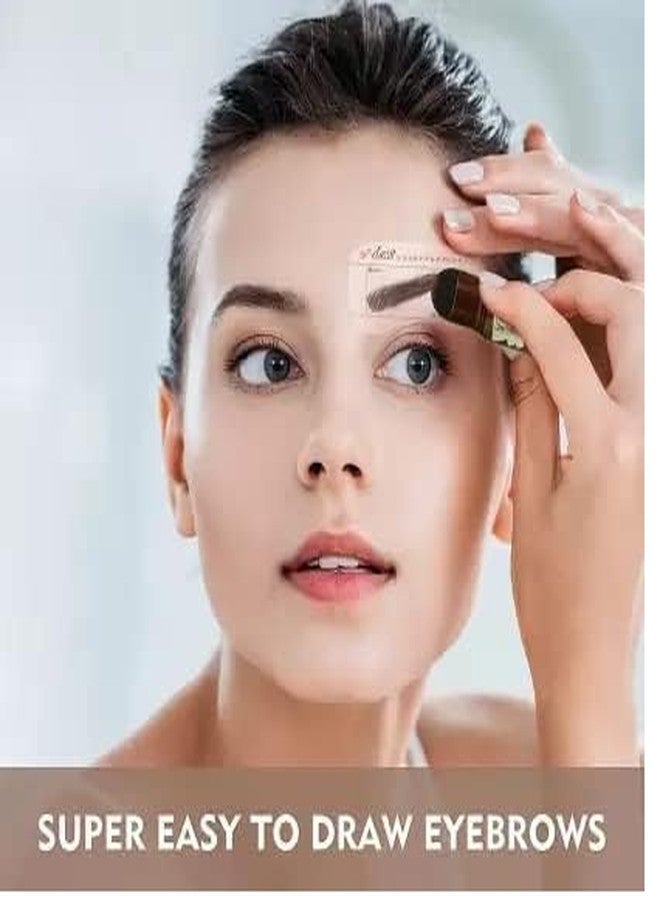 avyaan Natural Hairline Powder, Hair Shading Sponge Pen, Hairline Shadow Powder Stick, Quick Root Touch-Up, Waterproof Hair Root Concealer, Paired With Pairs Of Eyebrow Stamp. (Black) - Image 3