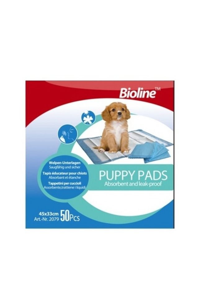 Bioline وسادات تدريب الجراء من بيولين 45 × 33 سم - 50 قطعة