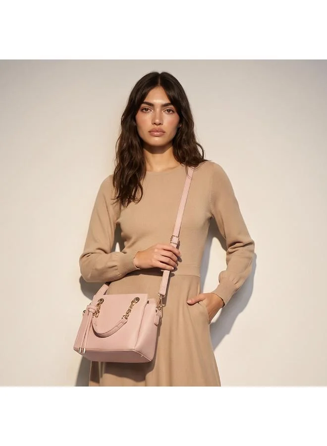 Sasha Sasha Textured Tote Bag with Detachable Strap