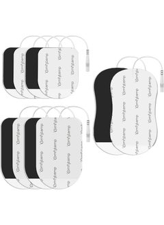 Comfytemp Comfytemp TENS Unit Replacement Pads, 10 Pcs TENS Pads with 3 Sizes, Reusable Self Adhesive 2mm Pin Connector Electrodes Pad for Most TENS, Non-Irritating Design for Muscle Stimulator Electrotherapy  - Image 1