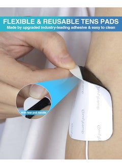 Comfytemp Comfytemp TENS Unit Replacement Pads, 10 Pcs TENS Pads with 3 Sizes, Reusable Self Adhesive 2mm Pin Connector Electrodes Pad for Most TENS, Non-Irritating Design for Muscle Stimulator Electrotherapy  - Image 5
