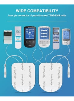 Comfytemp TENS Unit Replacement Pads, 10 Pcs TENS Pads with 3 Sizes, Reusable Self Adhesive 2mm Pin Connector Electrodes Pad for Most TENS, Non-Irritating Design for Muscle Stimulator Electrotherapy - pzsku/ZEB37EF49077EC36A1482Z/45/_/1741000182/f1967933-95d9-40d9-95a6-57168e30f35d