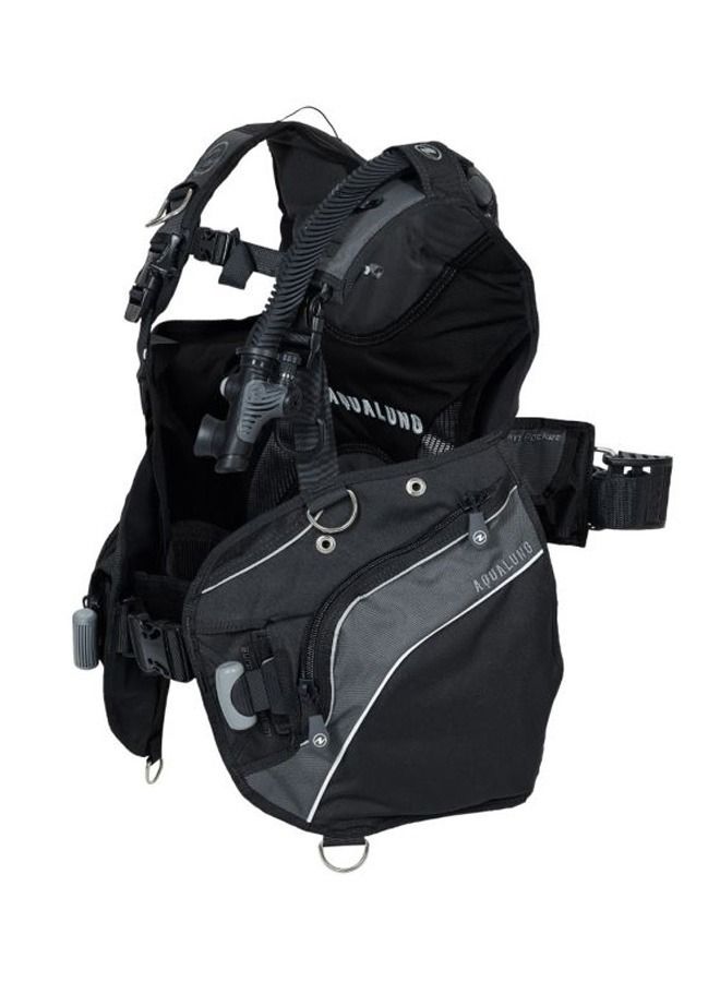 AQUA LUNG Aqualung New Pro HD BCD for Men - Black/ Charcoal - Image 3