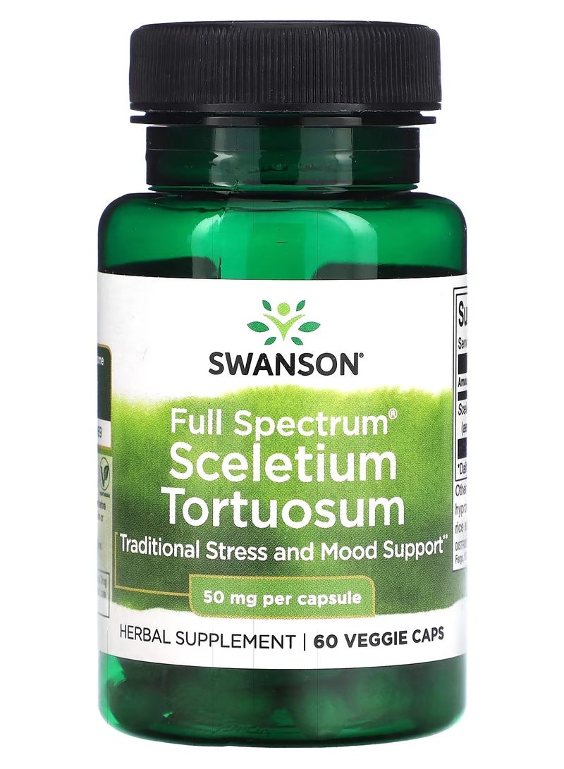 سوانسون، طيف كامل من سليتيوم تورتوسوم، 50 ملغ، 60 كبسولة نباتية