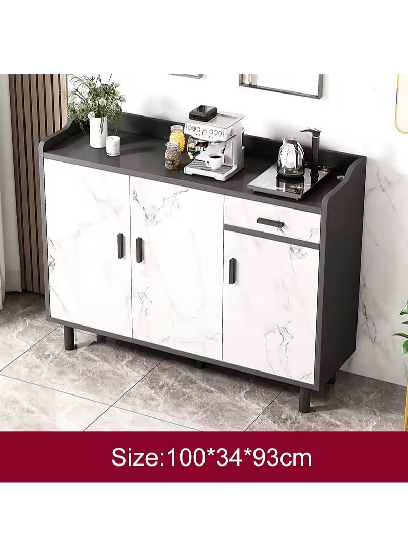 AGD Kitchen Storage Cabinet with Shelves and Dust-Proof Closed Doors, Multi-Purpose Storage Drawer for Living Room, Kitchen, and Entryway - Image 3