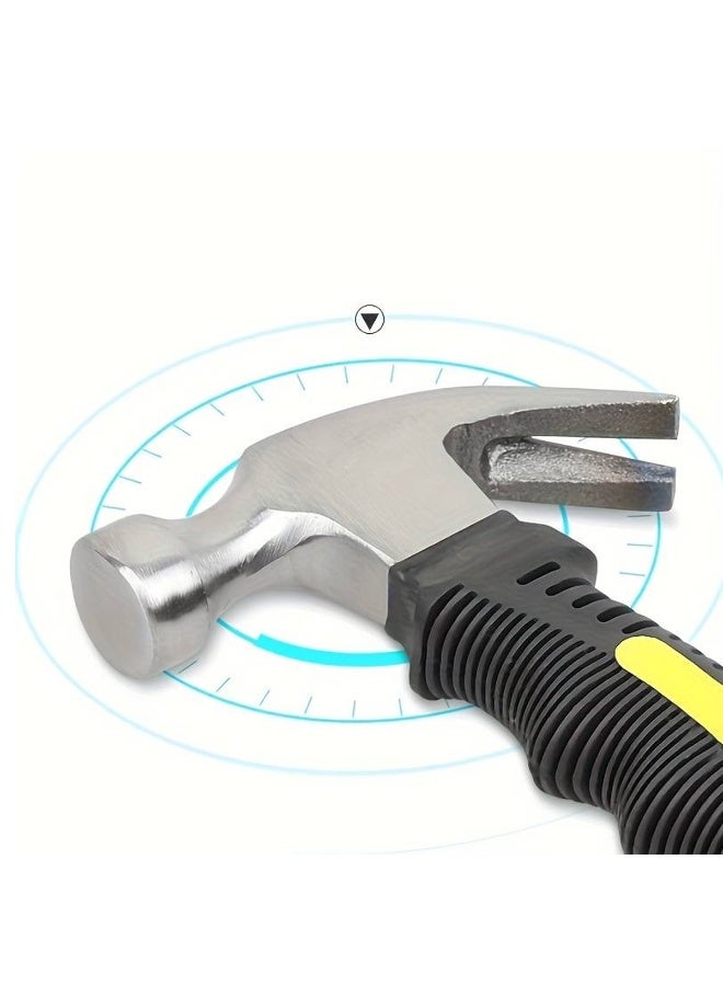 Mini Portable Claw Hammer 160mm Iron Head with Non-Slip Grip, Multipurpose Carpentry Hammer for Home, DIY, Repair, Car Emergency Tool - Image 2