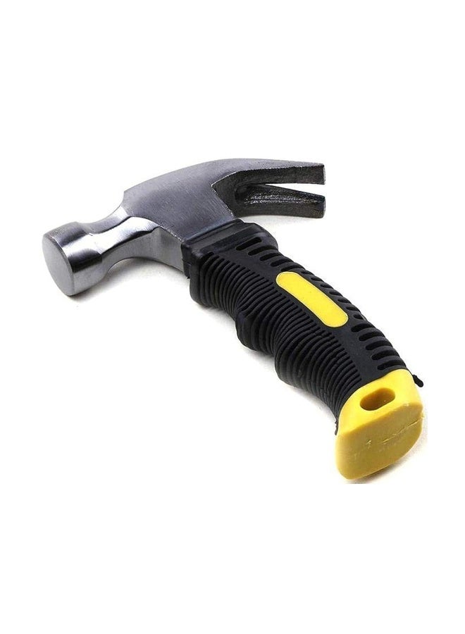 Mini Portable Claw Hammer 160mm Iron Head with Non-Slip Grip, Multipurpose Carpentry Hammer for Home, DIY, Repair, Car Emergency Tool - Image 1