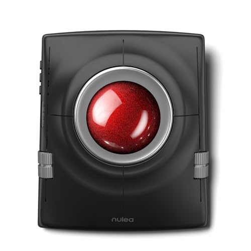 Nulea M512 Wireless Trackball Mouse, Ergonomic 55mm Trackball, Adjustable DPI for Precise Control, Left or Right Hand Compatible, Rechargeable, Multi-Device Bluetooth & 2.4GHz for PC, Laptop, Mac - Image 1