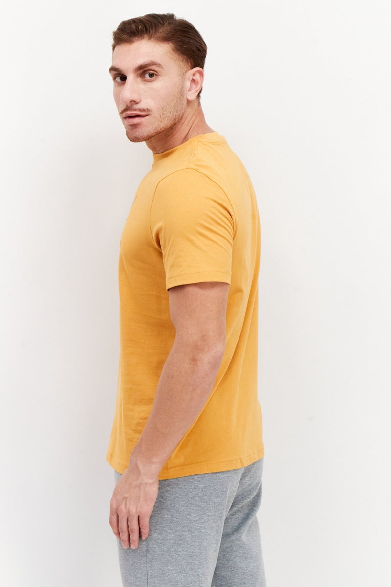 PUMA تي شيرت تدريب قصير الأكمام للرجال، رياضي، خردلي - Image 3