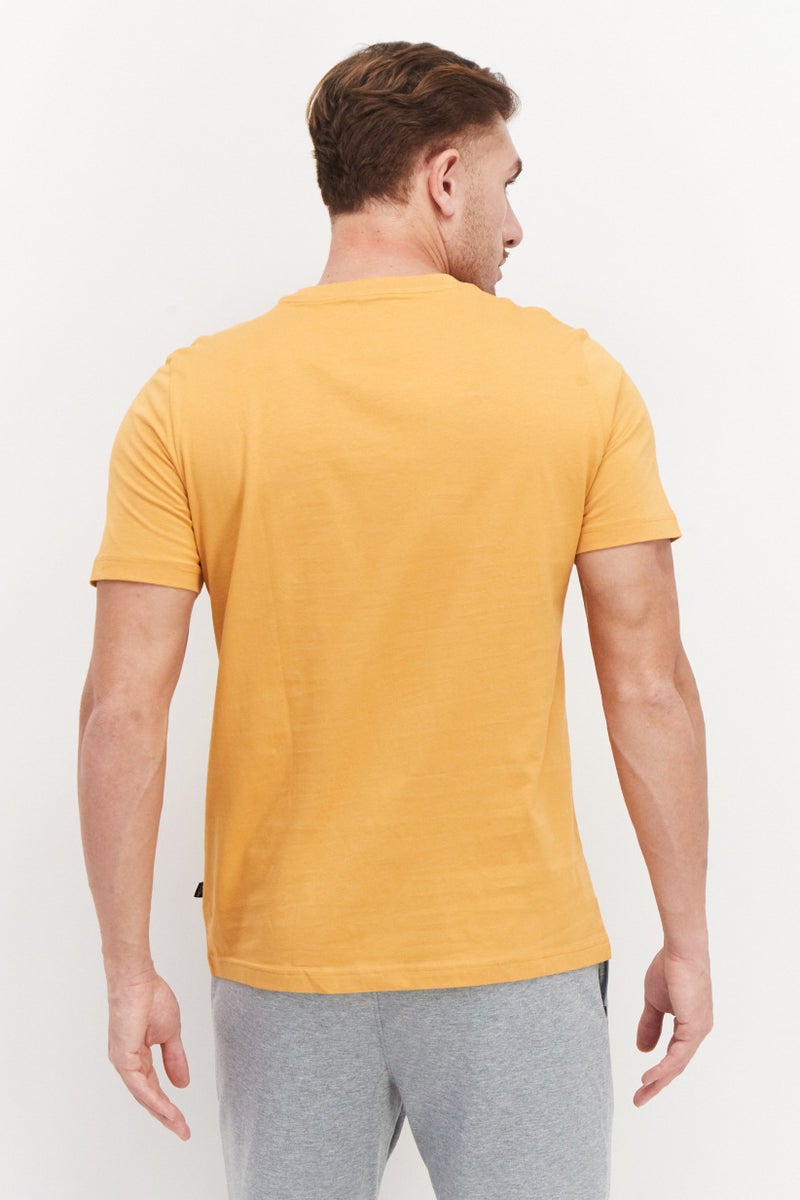 PUMA تي شيرت تدريب قصير الأكمام للرجال، رياضي، خردلي - Image 2