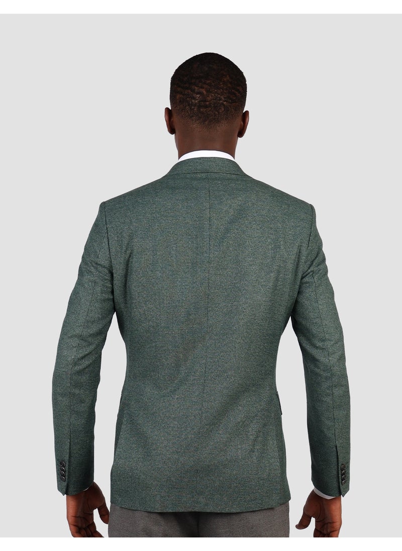 D'S DAMAT بدلة DS Damat Slim Fit باللون الأخضر مكونة من 3 قطع  - Image 4