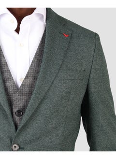 D'S DAMAT بدلة DS Damat Slim Fit باللون الأخضر مكونة من 3 قطع  - Image 5