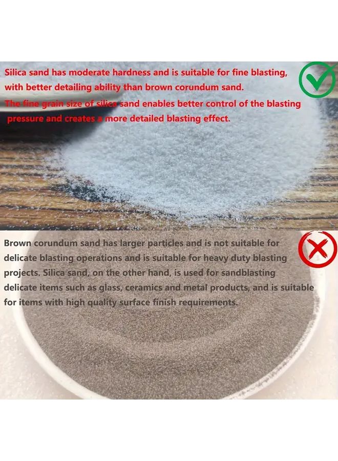 Premium Silica Sand For Sandblasting 350g Ideal For Cabinets Guns Equipment - Image 2