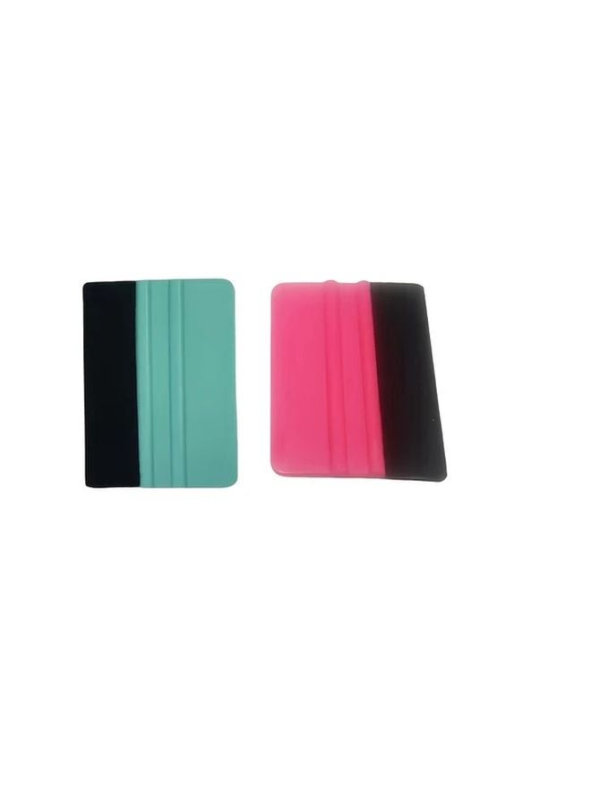 20 Teal Rose Red Vinyl Squeegee Scraper Tool for Crafting Application - Image 1