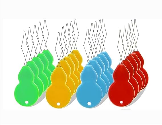 SANWALSA (Pack of 5, Multicolor) Cucurbit Head Needle Threader with Wire Loop | User-Friendly Gourd-Shaped Design for Simple Threading - Image 3