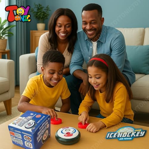 TOYTONIC Air Hockey Game for Kids | Fun Indoor Games for Boys Age 7–14 Years | Air Hockey Table for Children and Family | Skill-Building Activity Toy for Home Play - Image 5