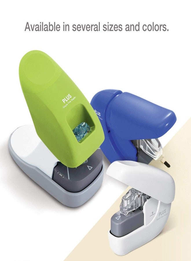 Plus Paper Clinch Desktop Staple-Free Stapler, Blue (31260) - Image 5