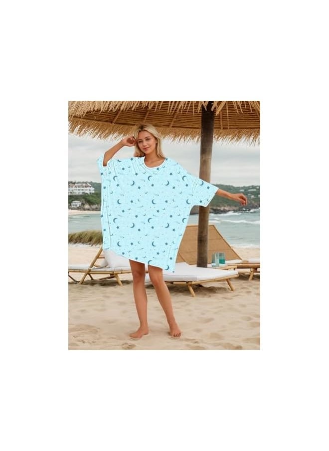 NIBEMINENT - Plus Size Nightgowns for Women Oversized Sleepwear Women Sleep T-Shirts Soft Pajama Dress Suitable for Size S-5XL - Image 1