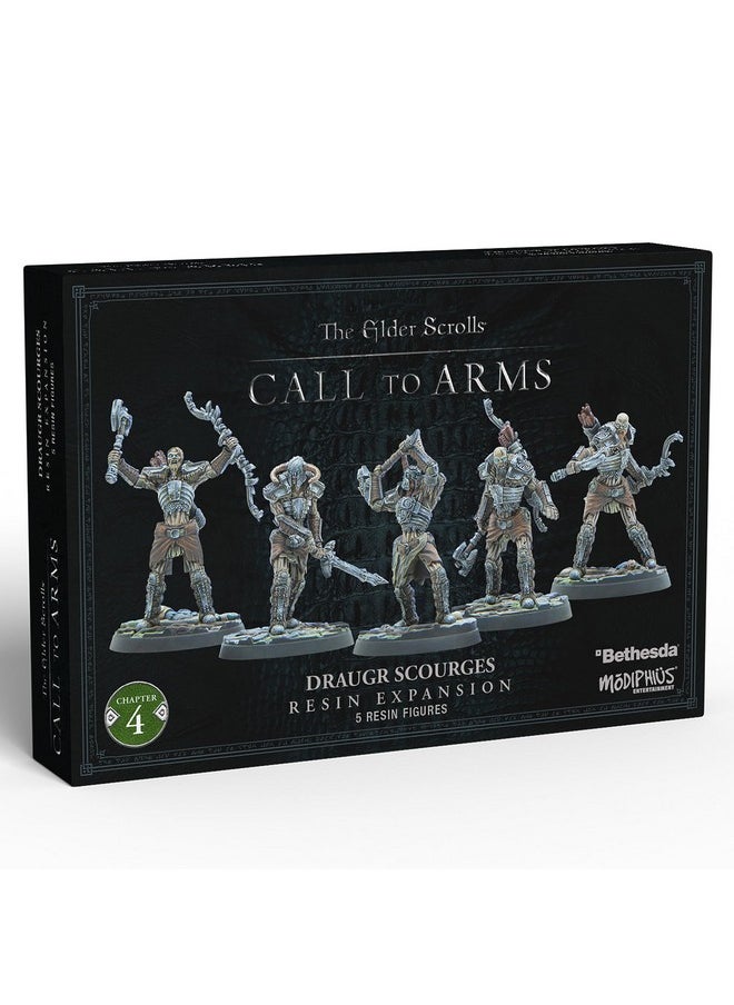 Modiphius - : The Elder Scrolls: Call To Arms: Draugr Scourges - 5 Figure Resin Expansion, Chapter 4, Unpainted, 32Mm Miniatures With Scenic Bases, Rpg - Image 1