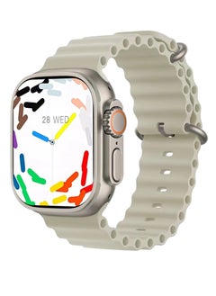 HK9 Ultra 2 Max SmartWatch - Super Amoled - 49mm - With 2 Straps (silicone and cloth ) - (Grey)